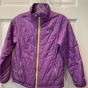 Girls Patagonia nano puff jacket size M 10
